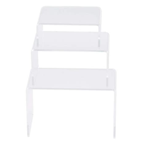 3 Pcs Clear Acrylic Doll Display Rack 3 Tiered Stackable Toy Figure ...
