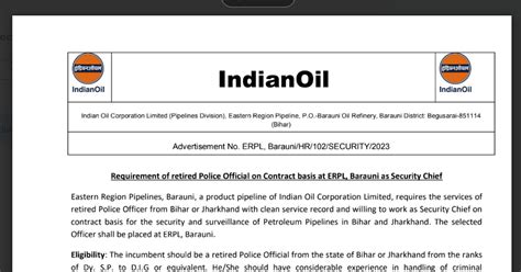 Indian Oil Announces Recruitment June 2023: Check Official Notification ...