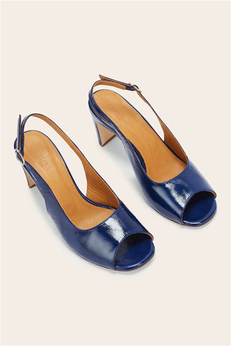 Ode midnight blue crinkled patent pumps - Balzac Paris