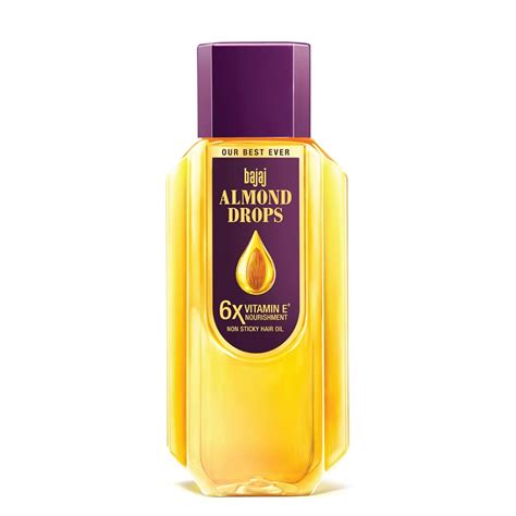 Bajaj Almond Drops Hair Oil, enriched with 6X Vitamin E, 500ml / 475 ml ...