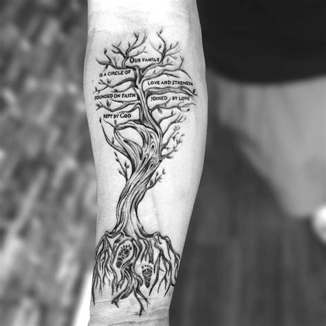 250+ Images of Family Tree Tattoo Designs (2022) Ideas with Names