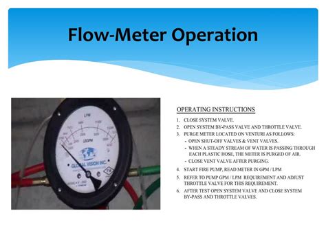 Image result for Using a Flow Meter On Fire Pump