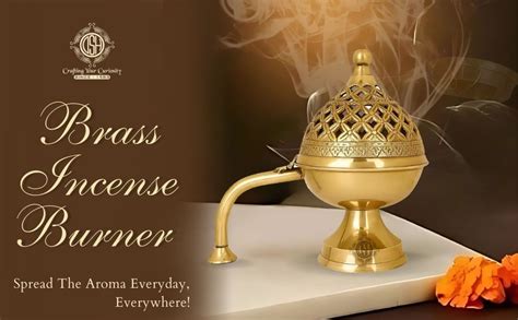 DSH CRAFTING YOUR CURIOSITY Dsh Home Purifying Brass Dhuna Loban Burner ...