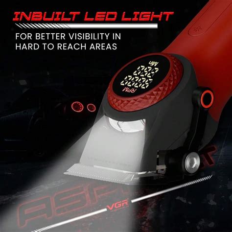 VGR VGR Hair Trimmers Professional Hair Clipper Rechargeable Adjustable ...