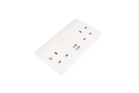 K2744WHI MK Electric | MK Electric White 2 Gang Plug Socket, 2 Poles ...