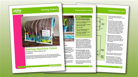 Image result for Sewing Machine Cover PDF Pattern