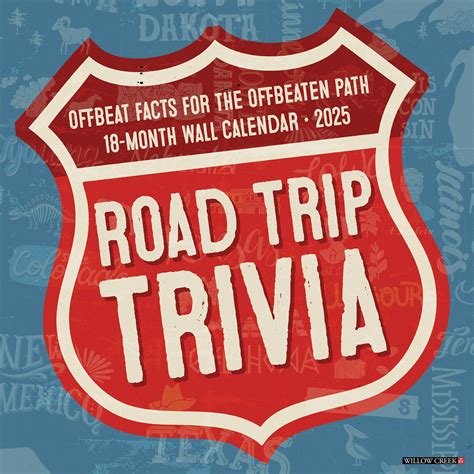 Road Trip Trivia 2025 Wall Calendar - Walmart.com