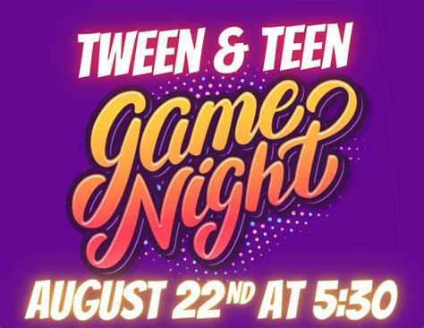 Tween & Teen Game Night, Burkburnett Library, August 22 2023 | AllEvents.in