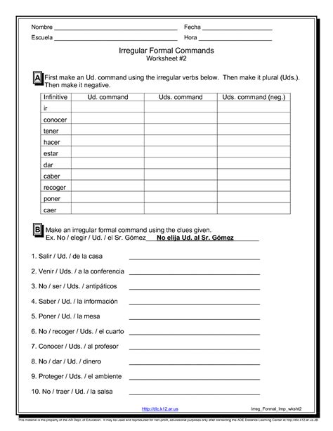 Estructura Spanish Worksheet Answers - Worksheet Activity Sheets