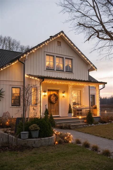 20+ Inspiring Ranch House Christmas Lights Ideas - Oh Loft