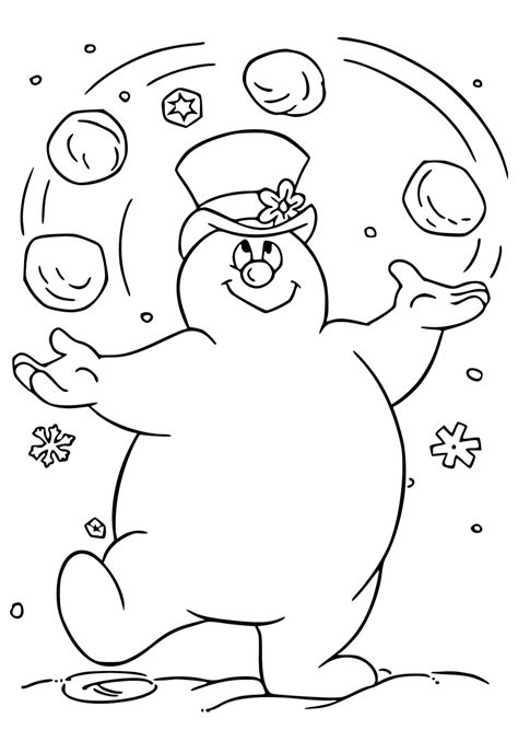 Coloring Pages Frosty The Snowman