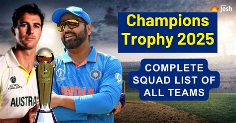 Champions Trophy 2025: Full Squad List of All 8 Participating Teams