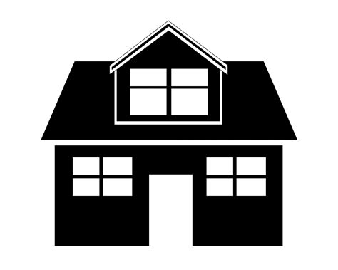 House black and white house clip art free black and white clipart ...