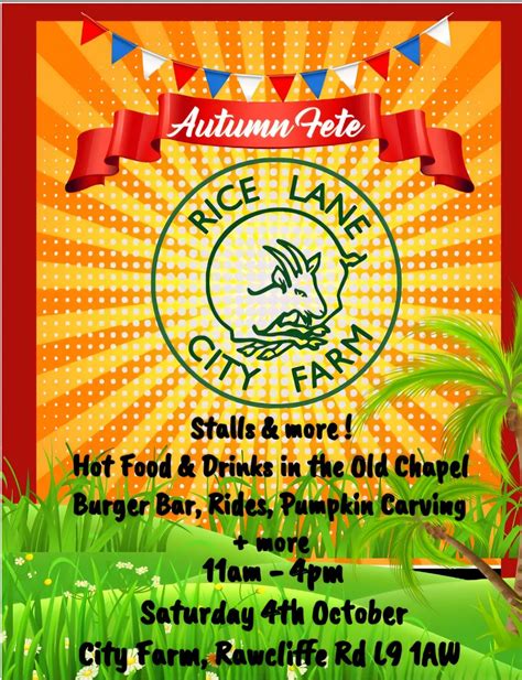 farm fund raising events, Rice Lane City Farm, Liverpool, 4 October ...