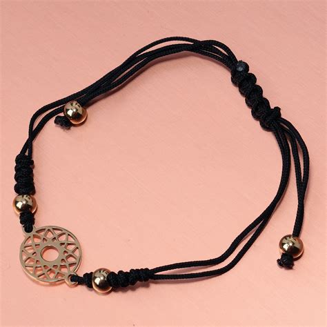 Ten-Pointed Star Charm Braided Bracelet