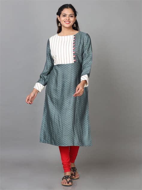 Kurta Women's - Buy Dark Grey Kurta at Great Price – Hassu's