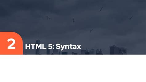 How to Use HTML5 Syntax 的图像结果