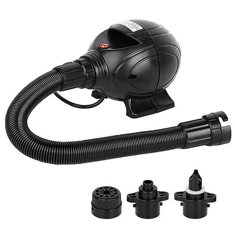 Portable 800W Electric Air Pump Inflator Deflator with 3 Nozzles for s ...