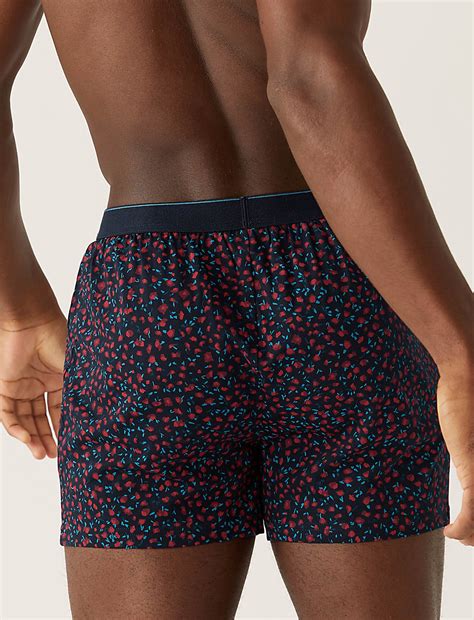 Buy 3pk Pure Cotton Cool & Fresh™ Jersey Boxers at Marks & Spencer
