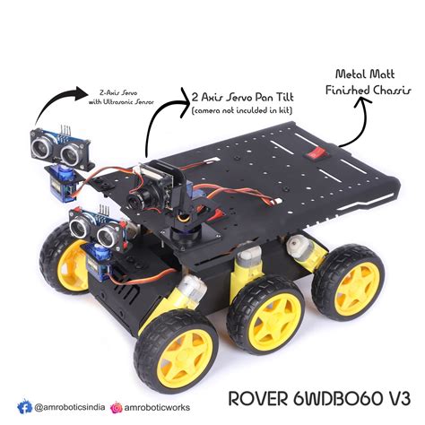 ROVER 6WD BO60 V2 & V3 TWO IN ONECOMBO KIT – Am Robotics
