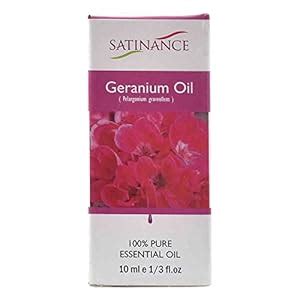 Satinance Geranium Oil -10ml (100% Pure Essential Oil, Aromatherpy oil ...