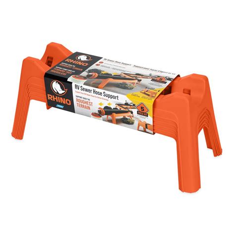 Camco Rhino RV Sewer Hose Support Kit, Stable Drainage, Nesting, 5 Pack ...