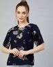 Buy Navy Blue Tops for Women by Rare Online | Ajio.com
