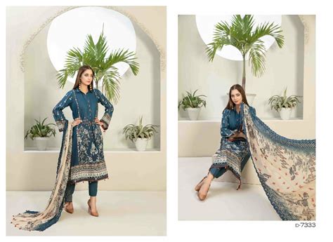 Tawakkal Raina Lawn Digital Print Schiffli Embroidery Dupatta Pakistani ...