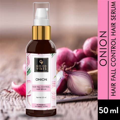 Buy Good Vibes Onion Hair Fall Control Hair Serum (50ml)