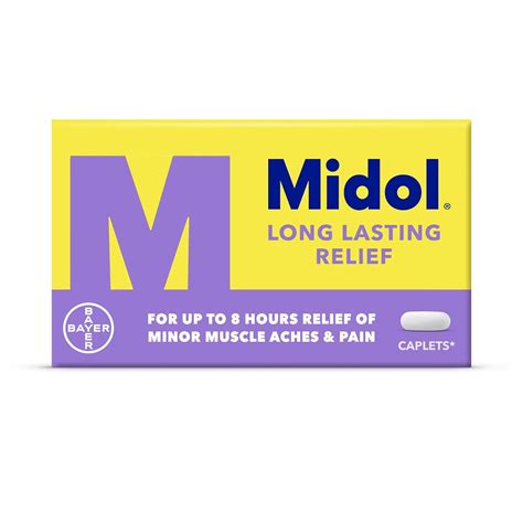 Midol Long Lasting Relief Menstrual Pain Reliever & Fever Reducer Caplets - 20 Count | Buy Now ...