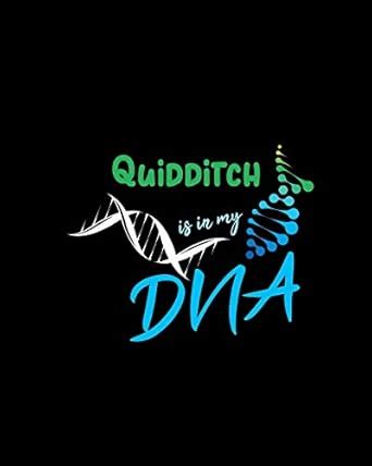 Quidditch Is in My DNA: A 8x10 Inch Quad Rule Graph Paper (4x4 Inch ...