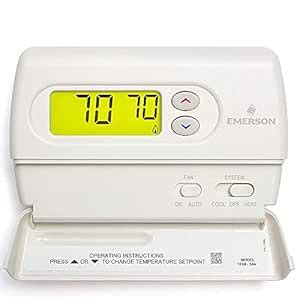 Emerson 1F86-344 Non-Programmable Thermostat for Single-Stage Systems ...