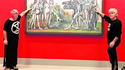 Australia: Climate Activists Glue Their Hands To $179 Million Picasso ...