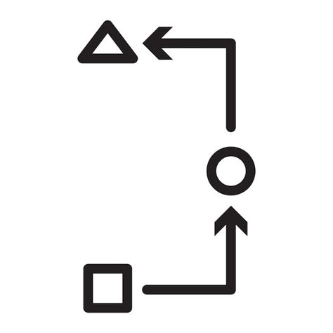 Process method step procedure or workflow icon black line art vector ...