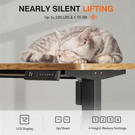 Furmax Electric Standing Desk, 59 x 24 Inches Height India | Ubuy