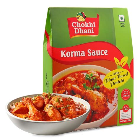 Chokhi Dhani Korma Sauce with Plant Based Protein | Just Heat & Eat ...