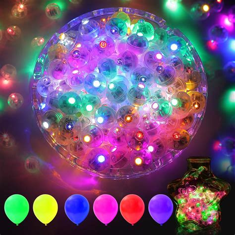 Amazon.com: AIKEI 200pcs LED Balloon Lights,Colorful Mini Balls Lights,Long Standby Time Party ...