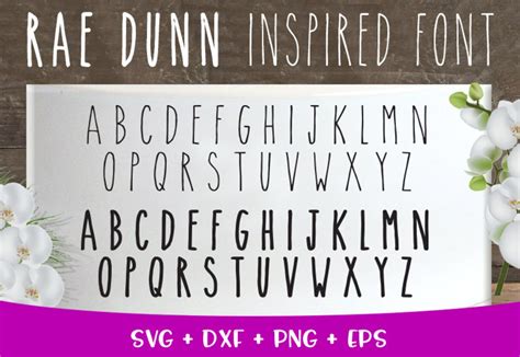 Rae Dunn Inspired Font Svg Font Bundle Svg Instant Download | Etsy