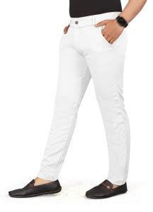 White Trousers - Buy White Trousers Online at Best Prices In India ...