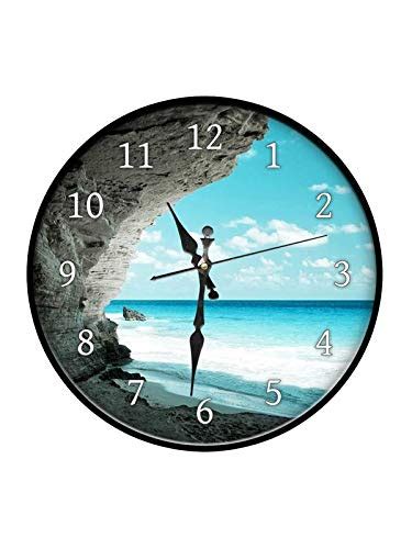 Buy 999STORE Printed sea Shore Wall Clock Online at Low Prices in India ...