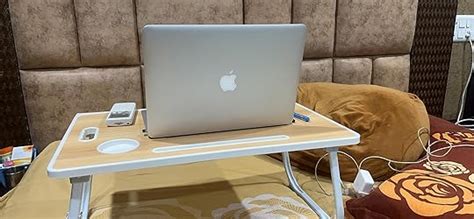 Tarkan Portable Folding Laptop Desk for Bed, Lapdesk with Handle ...
