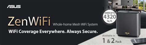 ASUS ZenWiFi XT8 Router Black - AX6600 Whole-Home Tri-Band Mesh WiFi 6 ...
