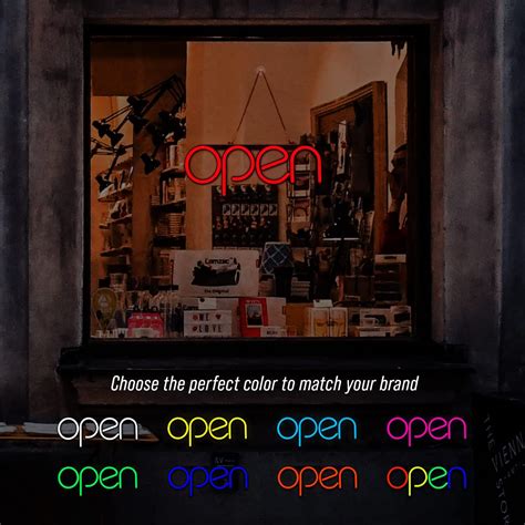 Buy Flashing LED Neon Open Sign Light for Business with ON & Off Switch ...