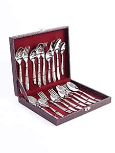 Wonderchef Roma Stainless Steel Cutlery Set - Set of 18 pcs : Amazon.in ...