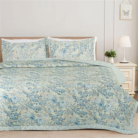 BSB HOME® 100% Cotton Ultrasonic 280 Tc Solid King Size Quilted Bed ...