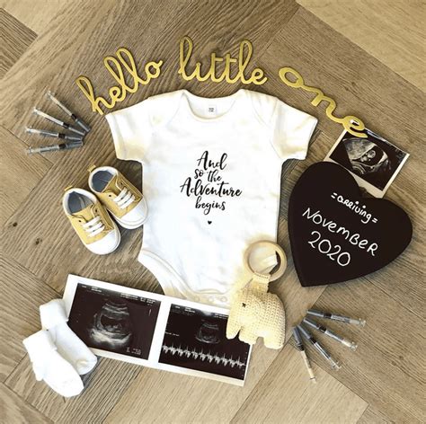 35 Beautiful Flat Lay Pregnancy Announcements | Baby announcement ...