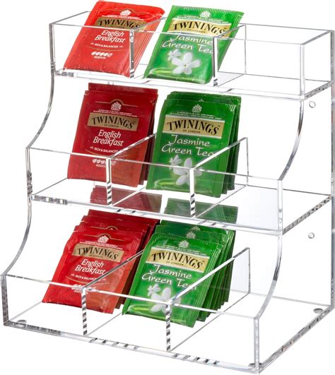 Amazon.com: Tea Bag Organizer Acrylic Tea Organizers and Storage Holder ...