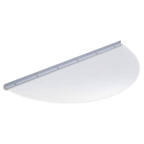 Buy 41 in. x 19 in. Semi-Round Clear Polycarbonate Window Well Cover ...