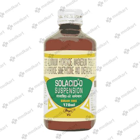 SOLACID O SUSPENSION 170 ML Price, Uses, Side Effects & Substitutes ...