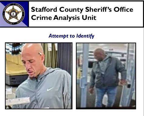 Stafford County Sheriff seeks public help in identifying suspect ...